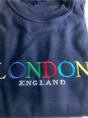 Men’s London Navy Sweatshirt-XL New!